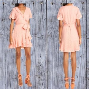 Tanya Taylor Bianka II Silk Blend Wrap mini Dress